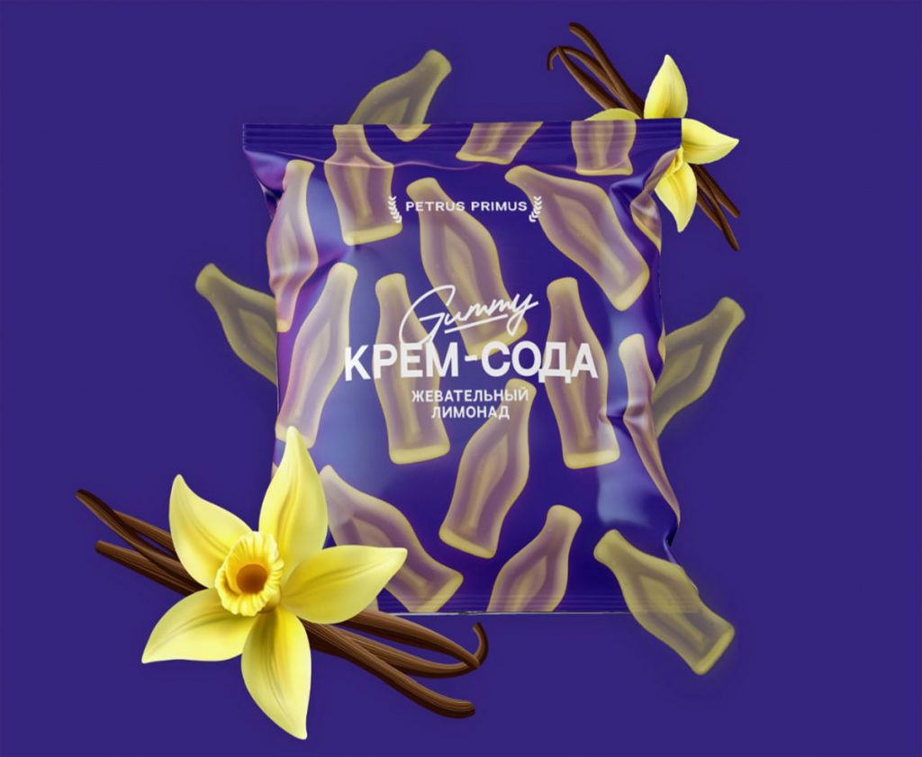 Жевательный мармелад со вкусом крем-сода
